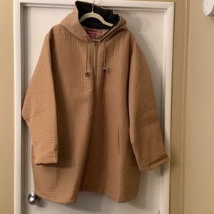 Waffle polyester beige Jacket 3X